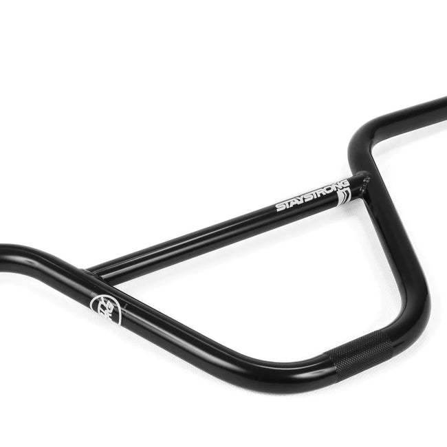 Stay Strong Chevron Straight Chromoly BMX Race Handlebars-Black - 2