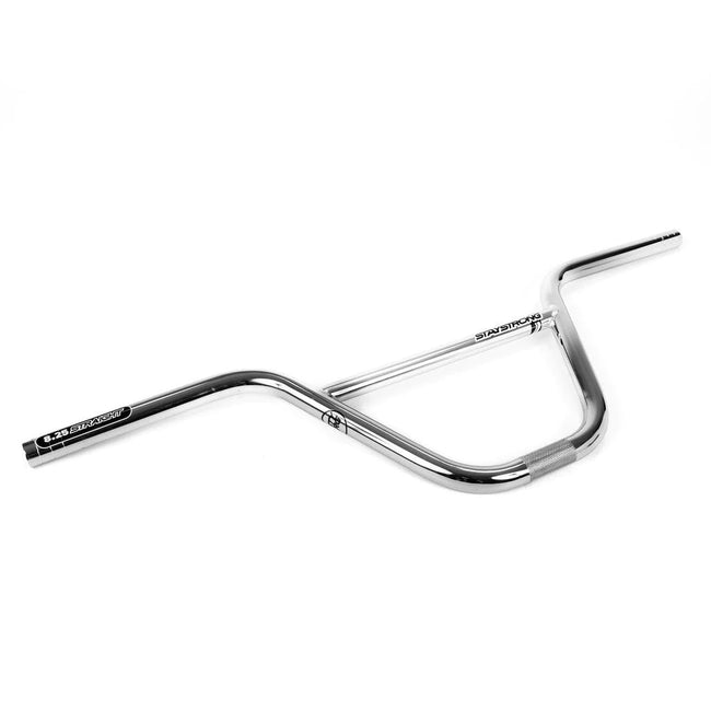 Stay Strong Chevron Straight Chromoly BMX Race Handlebars-Chrome - 1