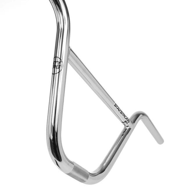 Stay Strong Chevron Straight Chromoly BMX Race Handlebars-Chrome - 3