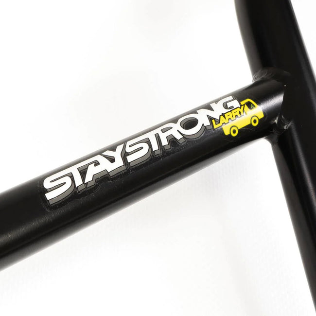 Stay Strong Truck Larry Edgar Chromoly BMX Handlebars-Black - 2