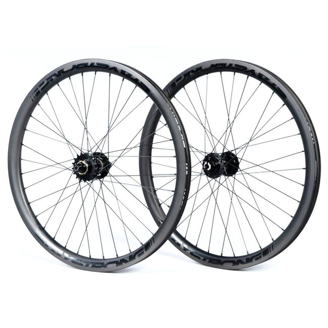 Stay Strong Carbon Disc Pro Cruiser BMX Race Wheelset-24x1.75&quot; - 1