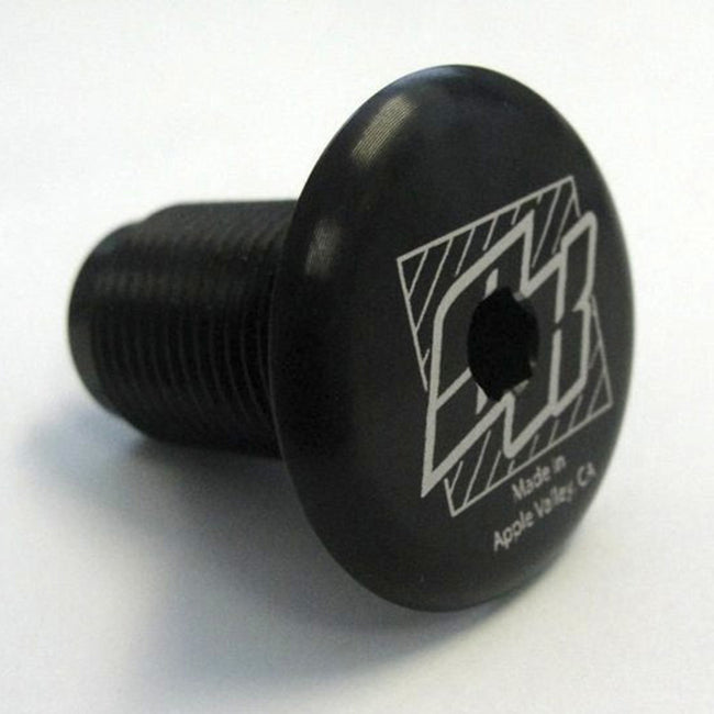 Supercross Threaded Fork Cap-Black - 1