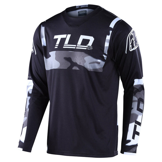 Troy Lee Designs Sprint Brazen BMX Race Jersey-Camo Gray - 1