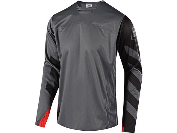 Troy Lee Designs Sprint Elite Escape LS BMX Race Jersey-Gray/Black - 1