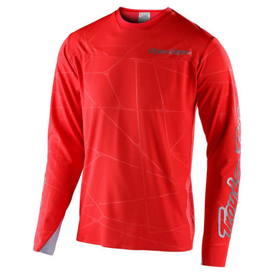 Troy Lee Sprint Ultra BMX Race Jersey Podium-Red/Silver