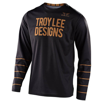 Troy Lee GP Pinstripe BMX Race Jersey-Black/Gold