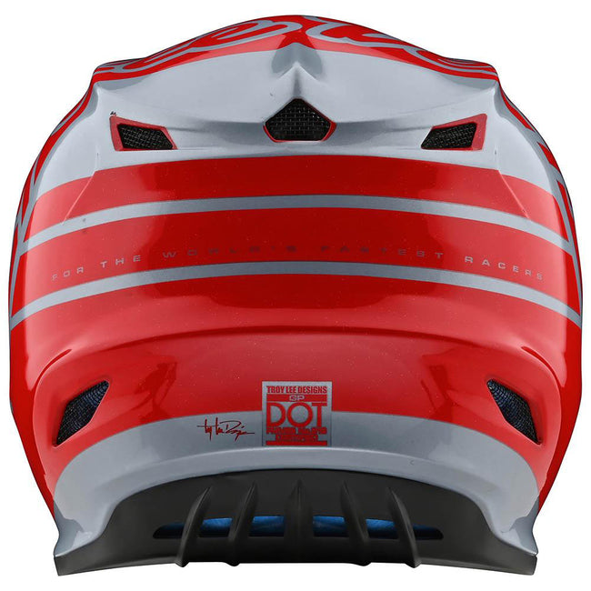 Troy Lee Designs GP Silhouette BMX Race Helmet-Red/Silver - 3