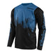 Troy Lee Skyline Diffuze LS BMX Race Jersey-Blue Bird/Black - 1