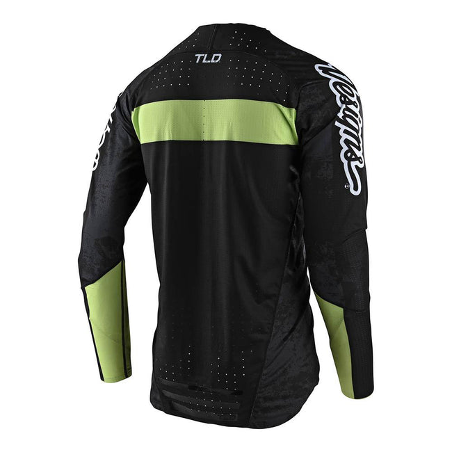 Troy Lee Sprint Ultra Grime BMX Race Jersey-Black/Glo Green - 2