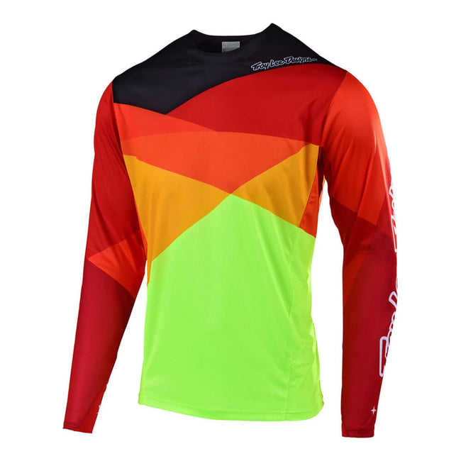 Troy Lee Designs 2019 Sprint Jet BMX Race Jersey-Yellow/Orange - 1