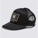 Vans Checkers Curved Bill Trucker Hat-Black - 1