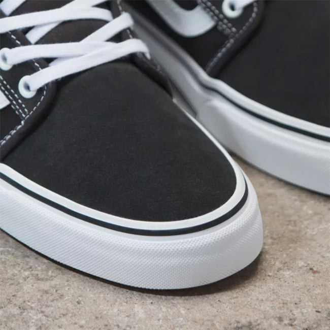 Vans Chukka Low Sidestripe Shoes-Raven/Black - 4