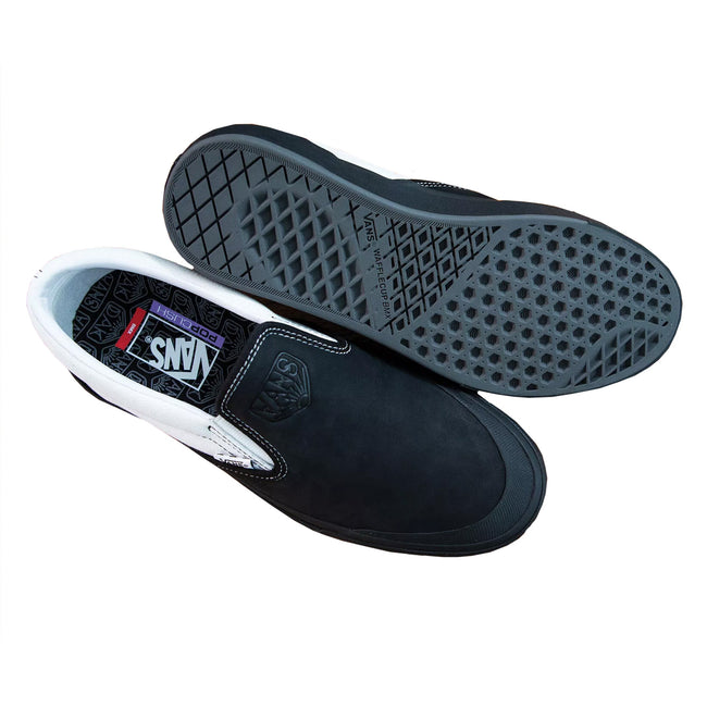 Vans Dak Slip-On BMX Shoes-Dak Black/White - 1