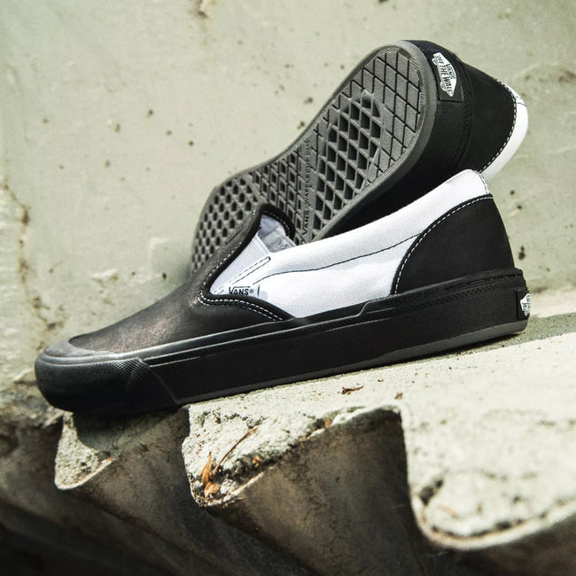 Vans Dak Slip-On BMX Shoes-Dak Black/White - 2