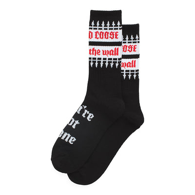 Vans Fast and Loose Crew Socks-Black