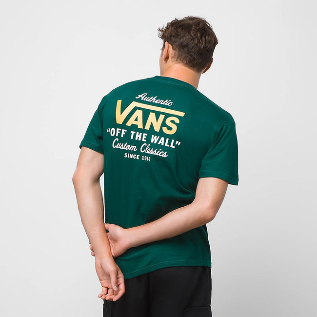 Vans Holder St Classic T-Shirt-Botanical Garden/White/Yolk Yellow - 2