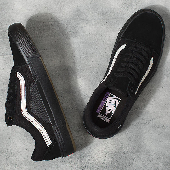 Vans Old Skool BMX Shoes-Black/Black - 3