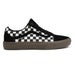 Vans Old Skool Checkerboard BMX Shoes-Black/Dark Gum - 1