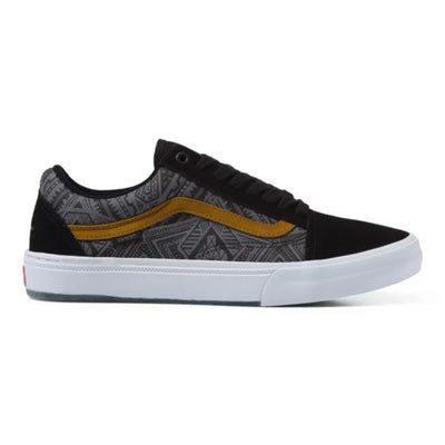 Vans Old Skool Courage Adams BMX Shoes-Black/Golden Brown