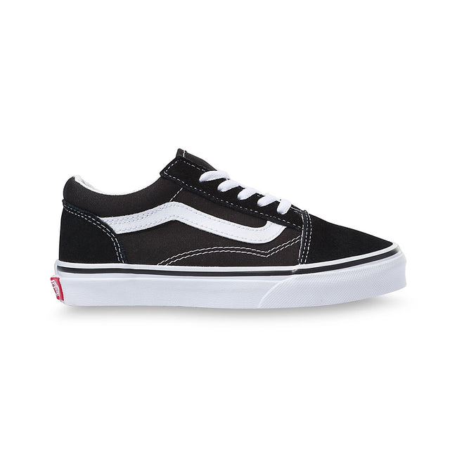 Vans Old Skool Kids Shoes-Black/True White - 1