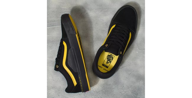 Vans Old Skool Pro Larry Edgar BMX Shoe-Black/Yellow - 5