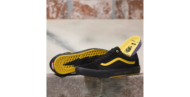 Vans Old Skool Pro Larry Edgar BMX Shoe-Black/Yellow - 6