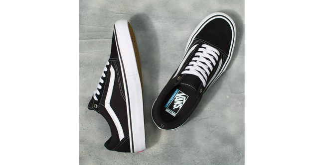 Vans Old Skool Pro Shoe-Black/White - 2