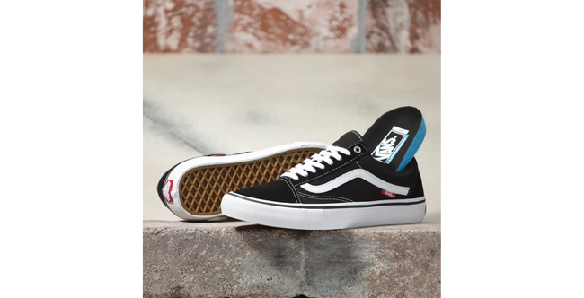 Vans Old Skool Pro Shoe-Black/White - 3