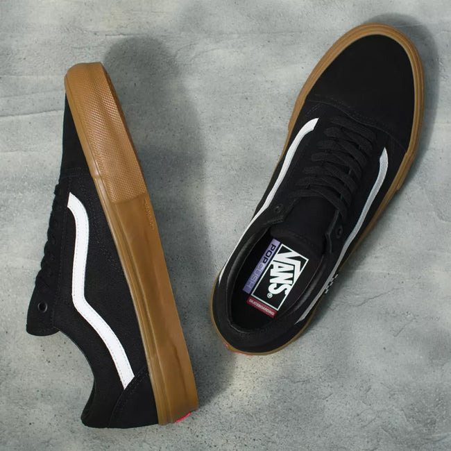 Vans Old Skool Shoes-Black/Gum - 3