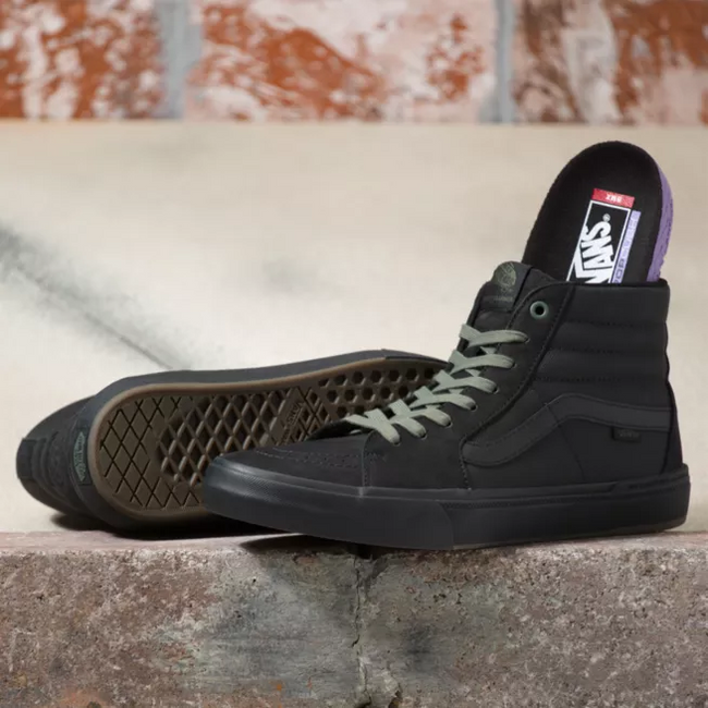 Vans Scotty Cranmer Sk8-Hi BMX Shoes-Black/Thyme - 2