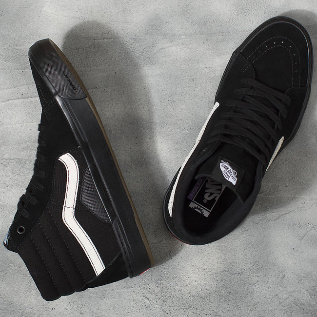 Vans Sk8-Hi BMX Shoes-Black/Black - 3