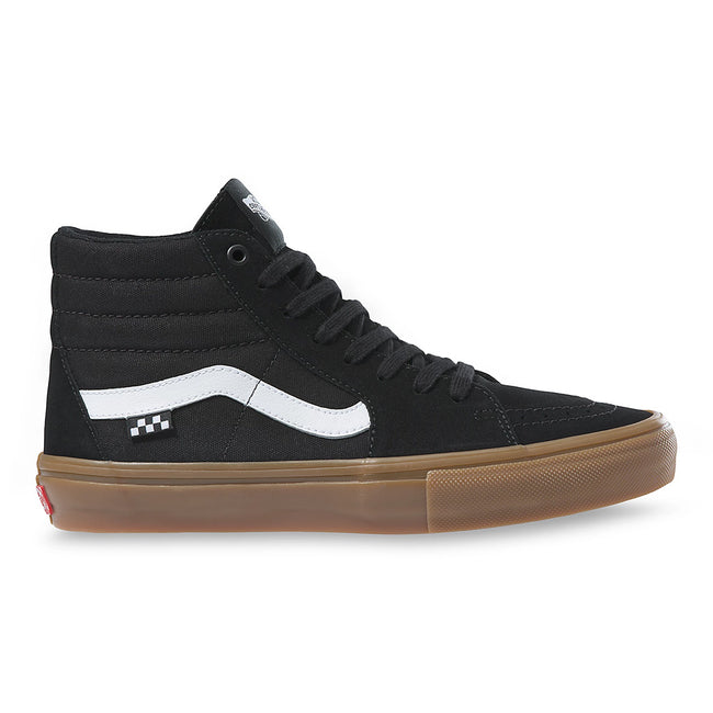 Vans Sk8-Hi Shoes-Black/Gum - 1