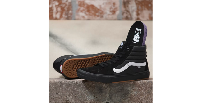 Vans Sk8-Hi Pro BMX Shoes-Black/White - 3