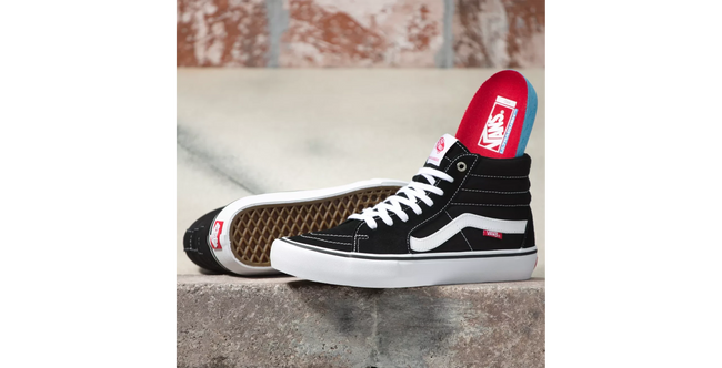 Vans Sk8-Hi Pro BMX Shoes-Black/White - 9