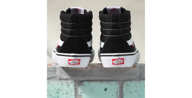 Vans Sk8-Hi Pro BMX Shoes-Black/White - 11