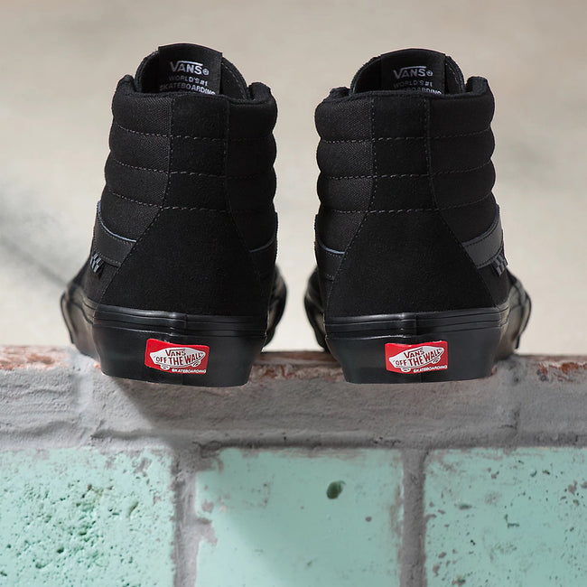 Vans Sk8-Hi Shoes-Black/Black - 5