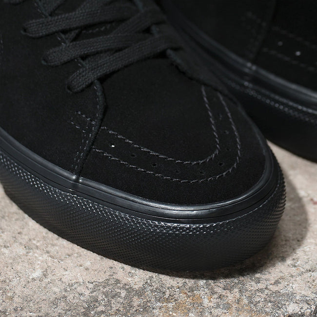 Vans Sk8-Hi Shoes-Black/Black - 6