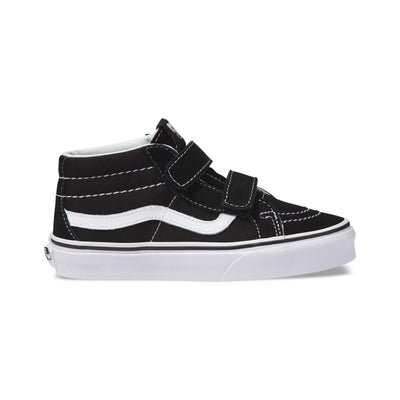 Vans SK8-Mid Reissue V Canvas & Suede Kids Shoes-Black/White