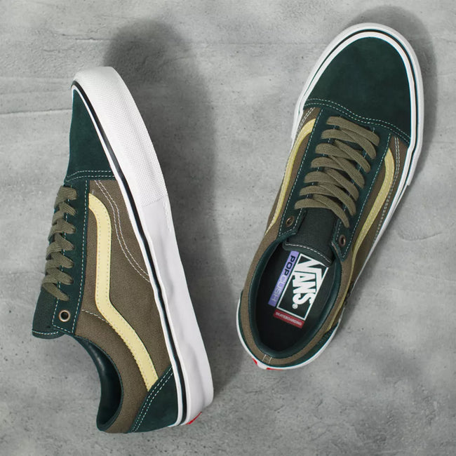 Vans Skate Old Skool BMX Shoes-Scarab/Military - 3