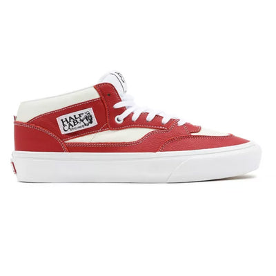 Vans Skate Sport Leather Skate Half Cab '92 BMX Shoes-Chili Pepper/White