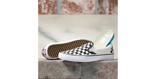 Vans Slip-On Pro Shoes-Black/White Checkerboard - 3