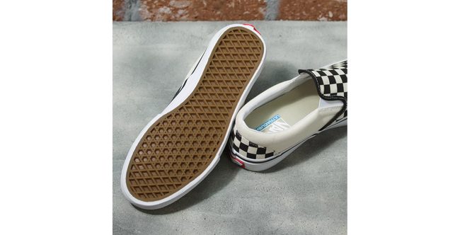 Vans Slip-On Pro Shoes-Black/White Checkerboard - 4