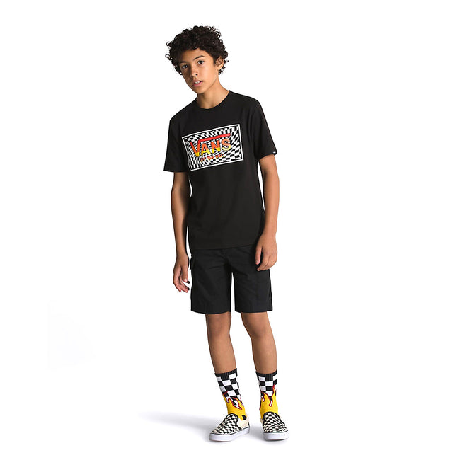 Vans Stripe Kid&#39;s T-Shirt-Black - 6