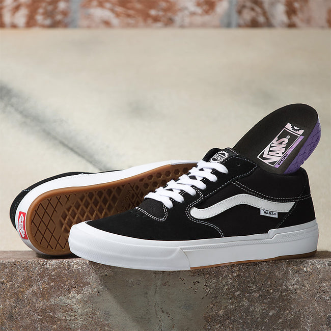 Vans Style 114 BMX Shoes-Black/White - 2