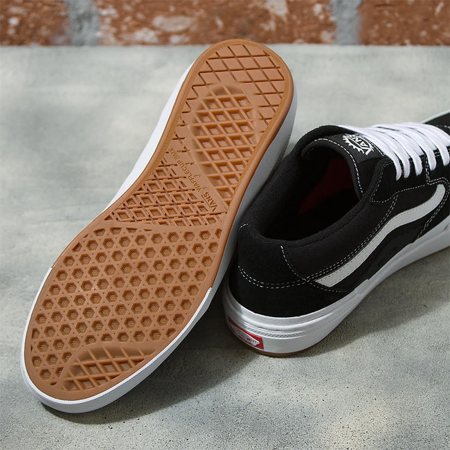 Vans Style 114 BMX Shoes-Black/White - 4