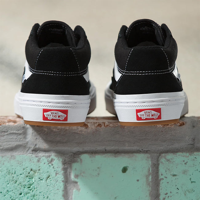 Vans Style 114 BMX Shoes-Black/White - 5