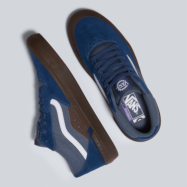 Vans Style 114 BMX Shoes-Navy/Dark Gum - 4