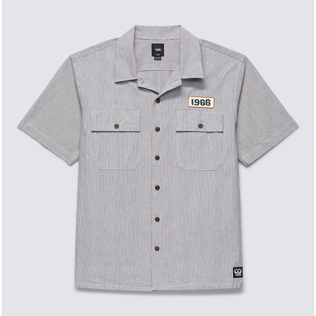 Vans x Dakota Roche Buttondown Shirt-White/Demitasse - 1