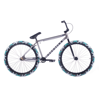 Cult Devotion 26" BMX Freestyle Bike-Raw/Teal Camo Tires