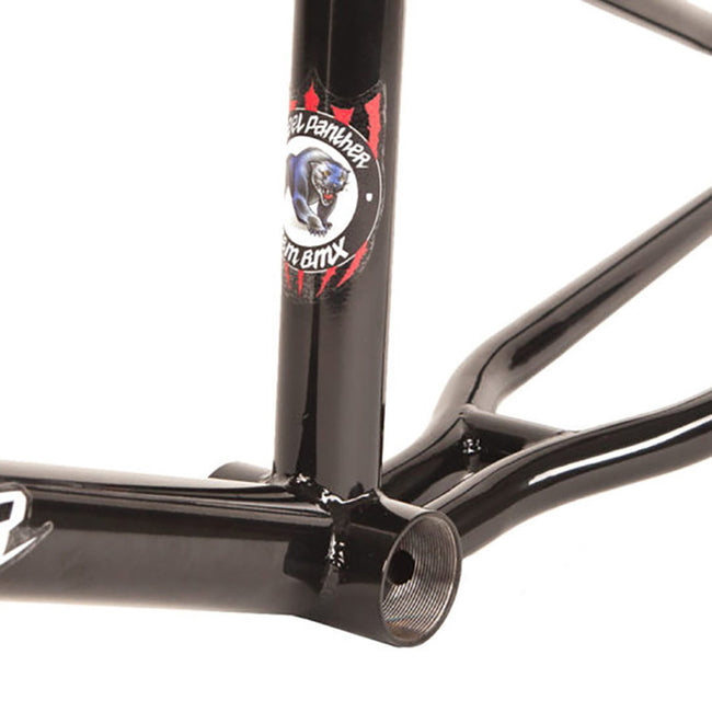 S&amp;M Steel Panther Chromoly BMX Race Frame-Gloss Black - 6